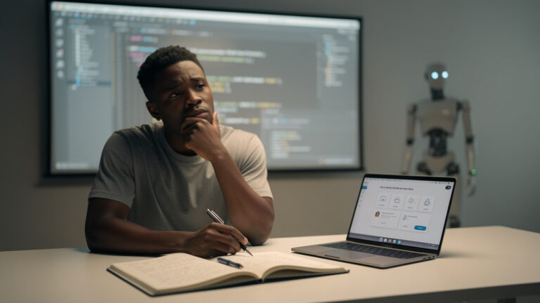 Featured image for AI Made Writing Code Easier. It Made Being an Engineer Harder. Style: minimalist.
