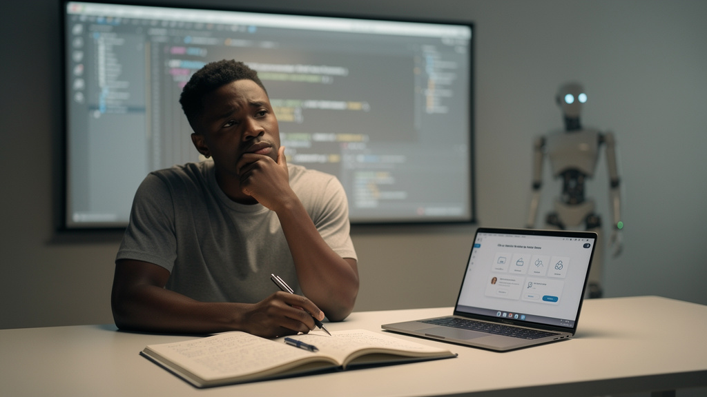 Featured image for AI Made Writing Code Easier. It Made Being an Engineer Harder. Style: minimalist.