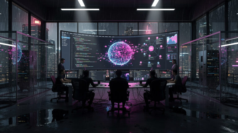 Featured image for I tried an open-source alternative to Notion, Obsidian, and Evernote and it blew my mind. Style: cyberpunk.