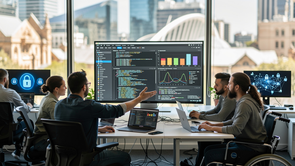 Featured image for Australia's Cyber Agency Releases Azul, an Open Source Malware Analysis Repository. Style: photorealistic.