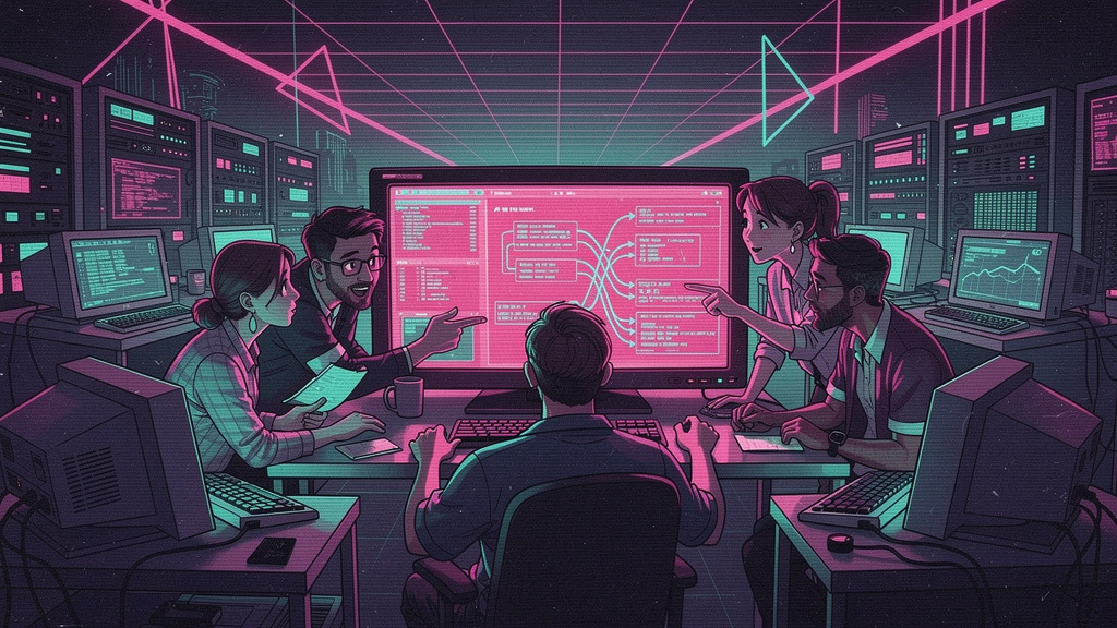 Featured image for 3 reasons to host a docathon for your open source project. Style: analog_retro.