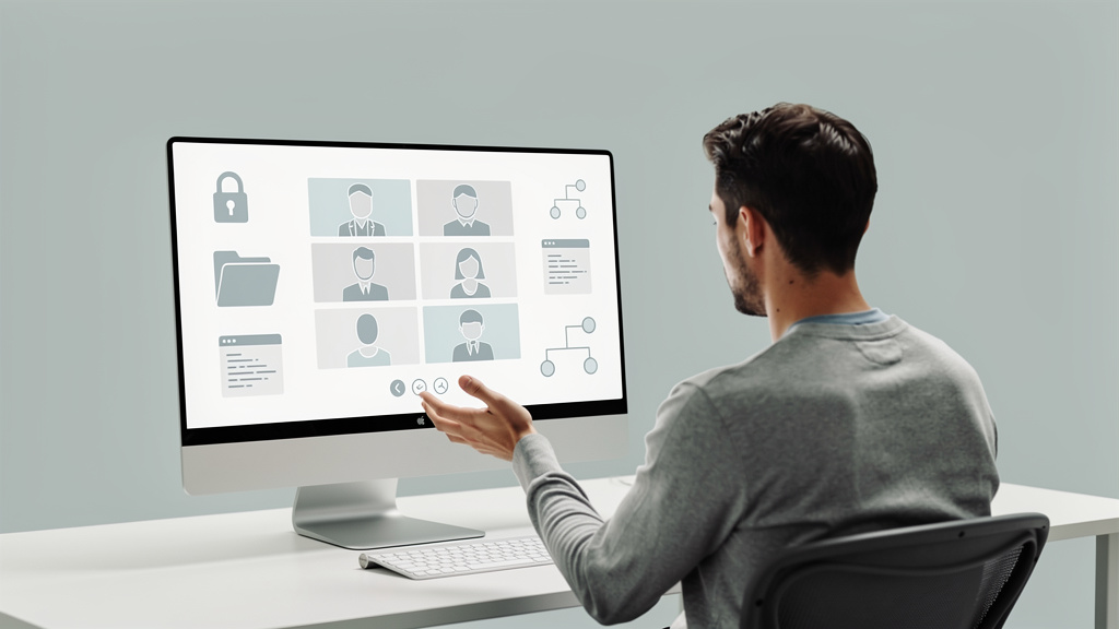 Featured image for Run a virtual conference using only open source tools. Style: minimalist.