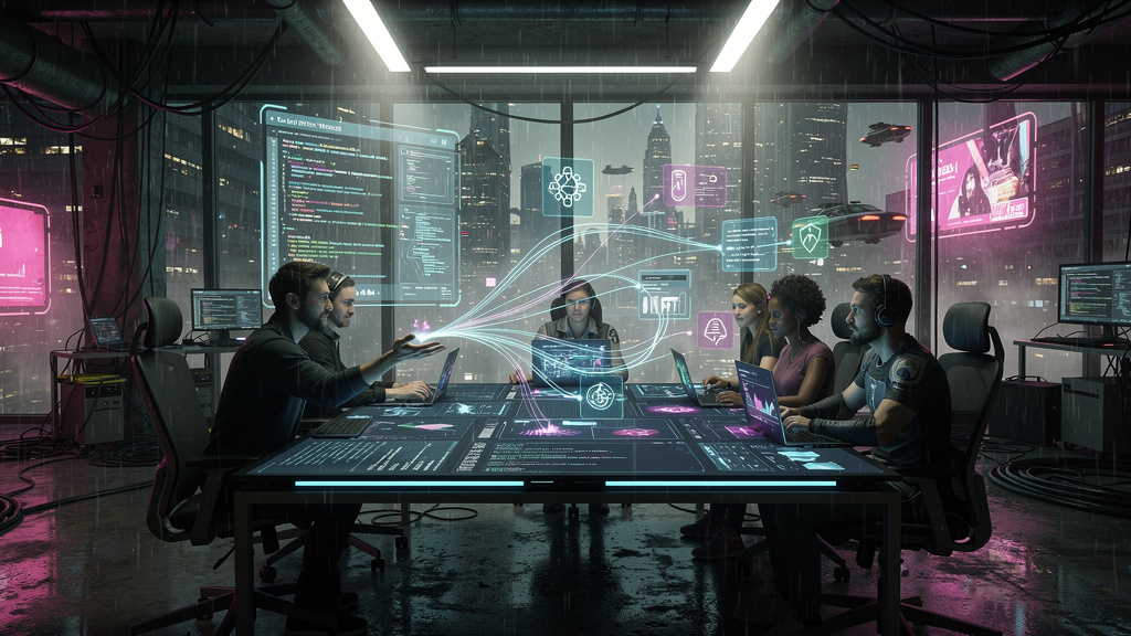 Featured image for Open Source Weaves Connections Between C. Style: cyberpunk.