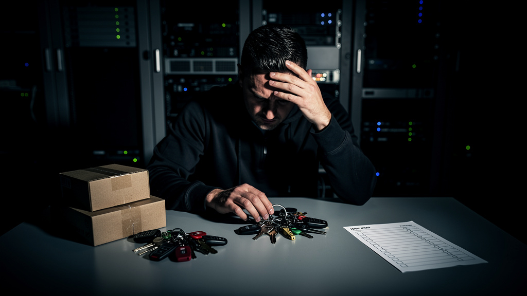 Featured image for Why I Self-Hosted My Password Manager And Immediately Regretted It. Style: dark_moody.