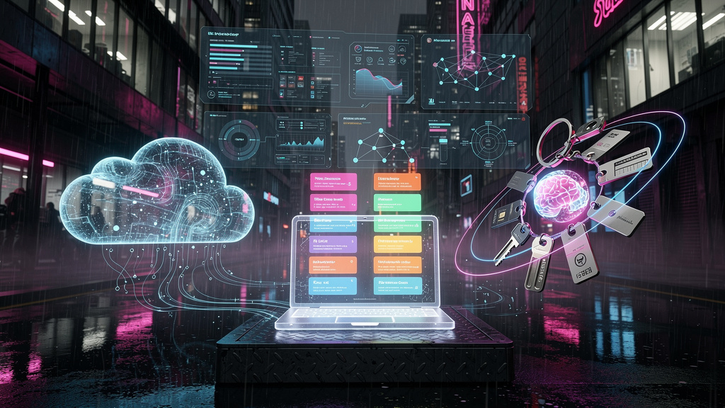Featured image for It's Time for a Modern Synaptic Package Manager. Style: cyberpunk.