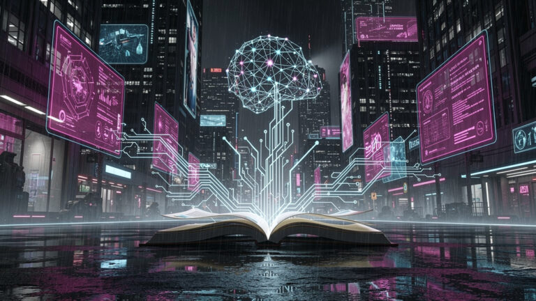 Featured image for This Free AI Story Generator Needs No Account and Has No Limits. Style: cyberpunk.