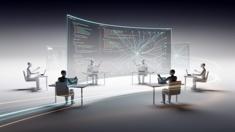 Featured image for Guilt-Free Motivation in Open Source Communities. Style: futurism.