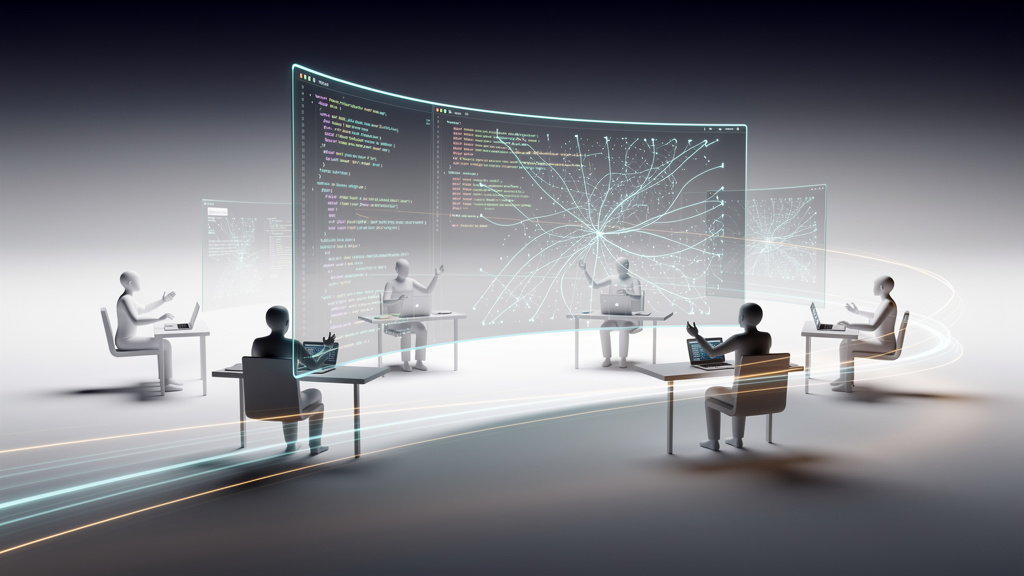 Featured image for Guilt-Free Motivation in Open Source Communities. Style: futurism.