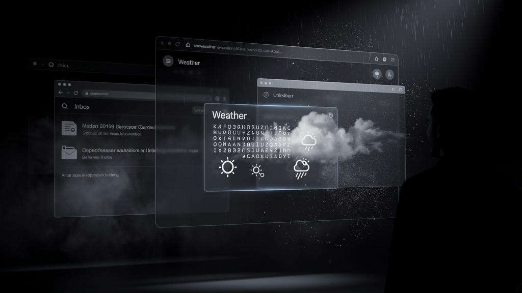 Featured image for Weathr: Check the Weather From Your Terminal With ASCII Art Animations. Style: dark_moody.