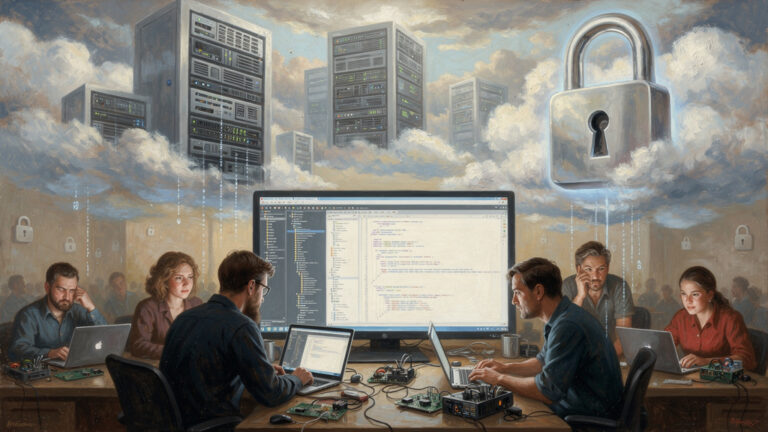 Featured image for The Hardware Is Yours, But the Keys Are Not: Why Bambu Lab's Lockdown Is a Warning for Every Tech Owner. Style: editorial_painting.