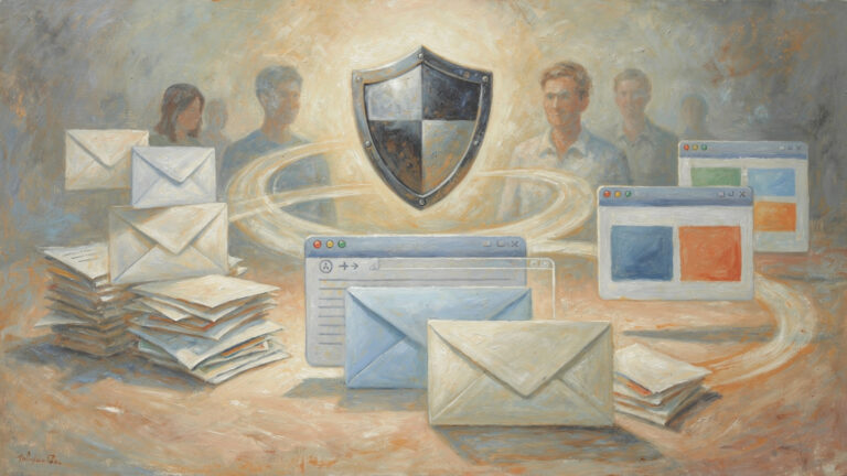 Featured image for I Tried a $10 Privacy-First Email Client That Refuses to Phone Home. Style: editorial_painting.