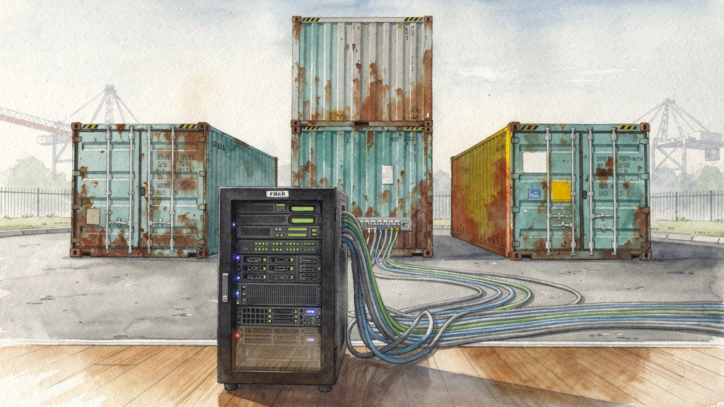 Featured image for 3 Docker Containers That Made My Homelab Feel Production-Ready. Style: watercolor.