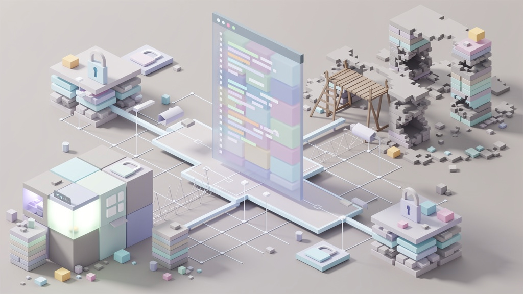 Featured image for The Open Source Struggle Is Different Outside the Western Bubble. Style: isometric.