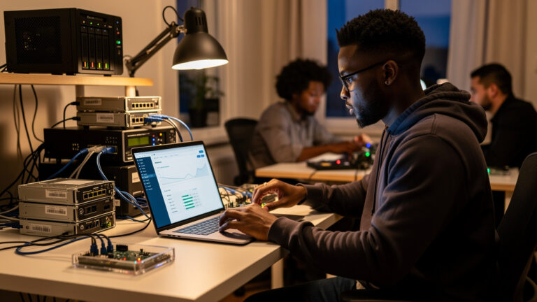 Featured image for 6 Jellyfin settings that transformed my media server from frustrating to genuinely premium. Style: concrete_people_editorial_infrastructure_workflow.