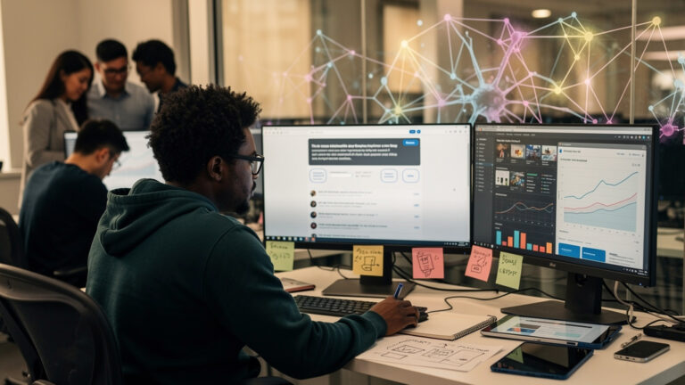 Featured image for Google's "new era for AI Search" is killing the open web. Style: concrete_people_editorial_general_article_workflow.