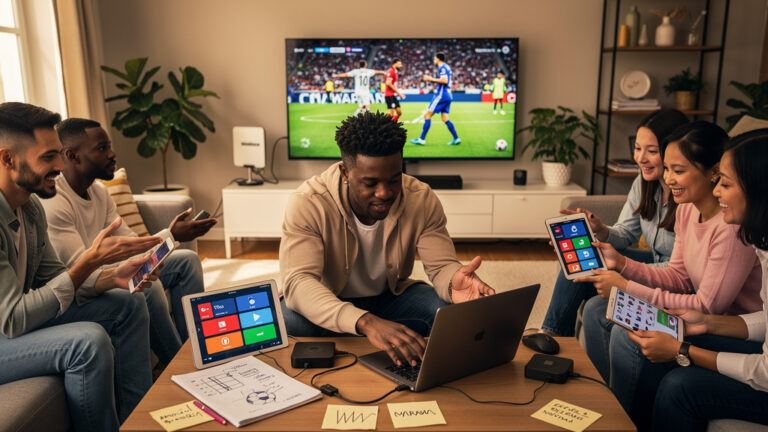 Featured image for How to Watch the 2026 FIFA World Cup Live Without Cable (and Even for Free). Style: concrete_people_editorial_general_article_workflow.