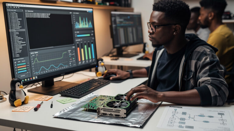 Featured image for NVIDIA 580.173.02 Driver Brings Big Fixes to GeForce 10 Linux Users. Style: concrete_people_editorial_general_article_workflow.