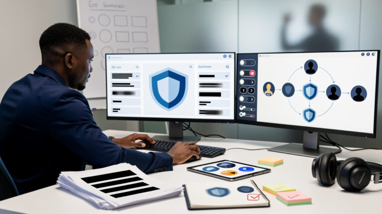 Featured image for How to actually do GDPR compliance without losing a week. Style: topic-grounded-v5-people-first-logo-safe_featured_general_article_workflow.