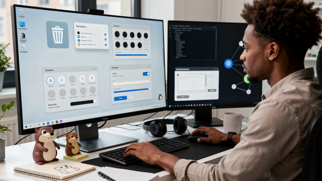 Featured image for Three safe ways to hide the Windows 11 Recycle Bin. Style: topic-grounded-v5-people-first-logo-safe_featured_general_article_workflow.