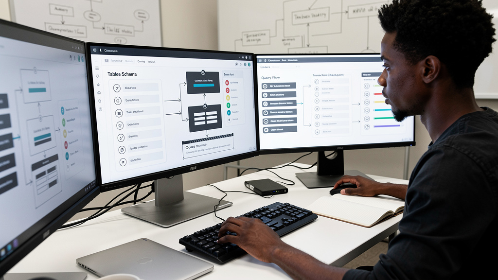 Featured image for Nine Rust publishing tools matched to the work they fit. Style: topic-grounded-v5-people-first-logo-safe_featured_database_workflow.