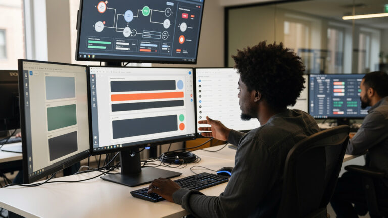 Featured image for MainFunc's GenOffice trades local editing for cloud model access. Style: topic-grounded-v5-people-first-logo-safe_featured_ai_agent_workflow.