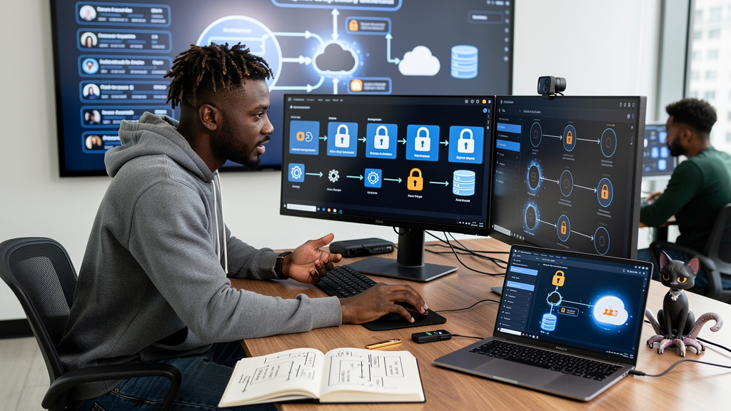 Featured image for Tighten GitHub Actions tokens before they widen an attack. Style: topic-grounded-v5-people-first-logo-safe_featured_general_article_workflow.