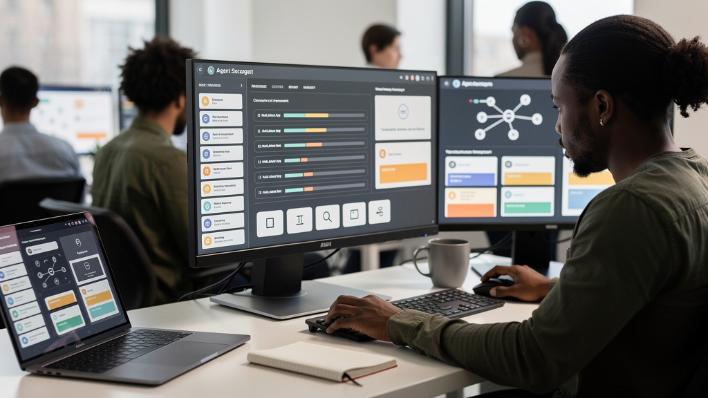 Featured image for Who owns AI-written code when no human typed the lines. Style: topic-grounded-v5-people-first-logo-safe_featured_ai_agent_workflow.