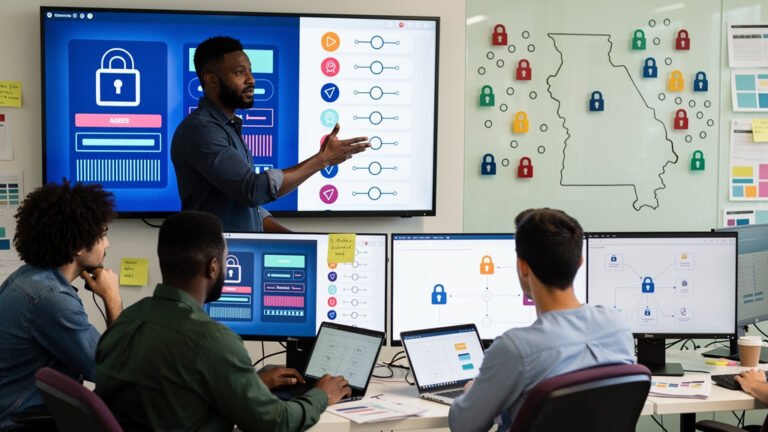 Featured image for Illinois OS age verification bill leaves the open source exemption gap. Style: topic-grounded-v5-people-first-logo-safe_featured_general_article_workflow.