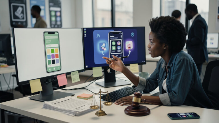 Featured image for Google Play just pointed users at a competitor by court order. Style: topic-grounded-v5-people-first-logo-safe_featured_general_article_workflow.