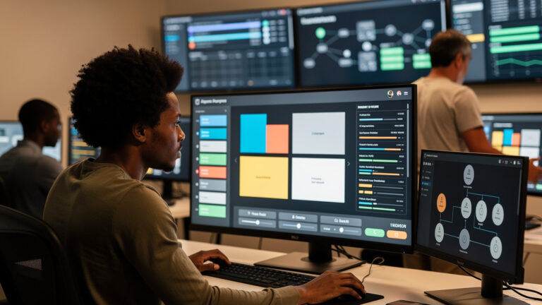 Featured image for Proton built a tool that shows what your AI chats reveal about you. Style: topic-grounded-v5-people-first-logo-safe_featured_ai_agent_workflow.