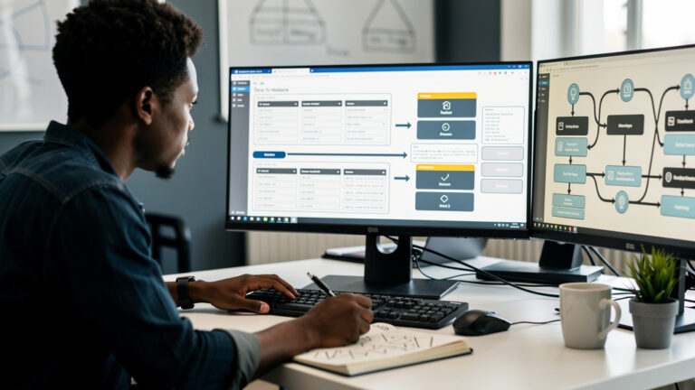 Featured image for OpenAltFinder matches proprietary apps to free open-source ones. Style: topic-grounded-v5-people-first-logo-safe_featured_database_workflow.