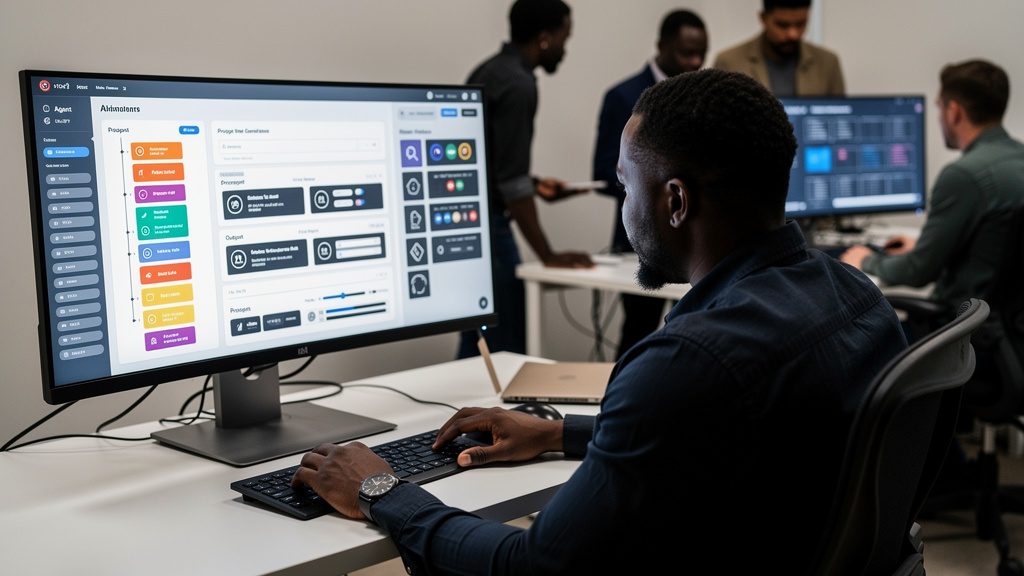Featured image for Picking a free JavaScript framework without picking wrong. Style: topic-grounded-v5-people-first-logo-safe_featured_ai_agent_workflow.