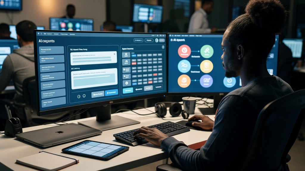 Featured image for A four tier open source AI observability stack you can ship today. Style: topic-grounded-v5-people-first-logo-safe_featured_ai_agent_workflow.