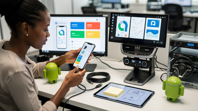 Featured image for How to fix Android Auto freezes when the app update is not enough. Style: topic-grounded-v5-people-first-logo-safe_featured_general_article_workflow.