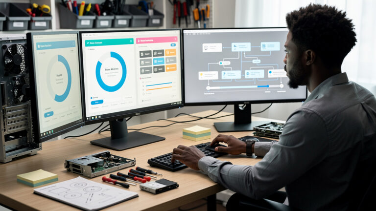 Featured image for The three Windows repairs that beat a clean reinstall. Style: topic-grounded-v5-people-first-logo-safe_featured_general_article_workflow.