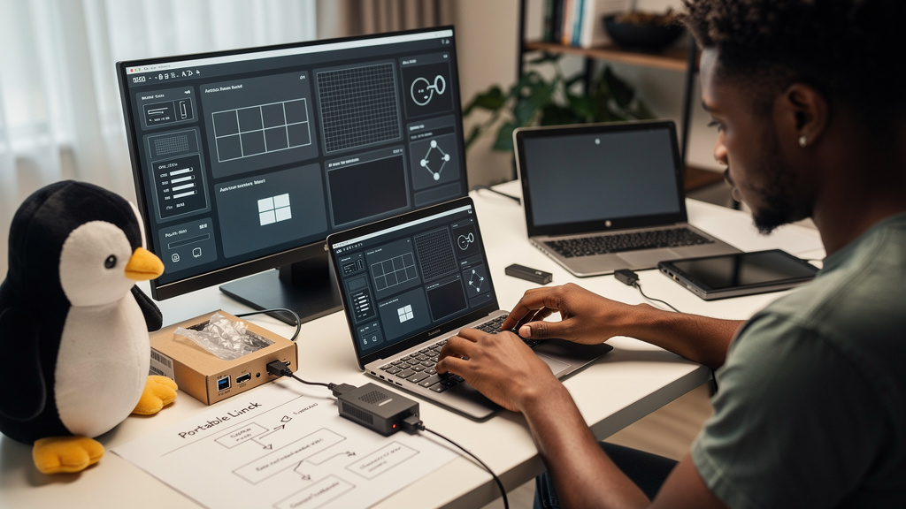 Featured image for PorteuX 2.8 keeps the portable Linux promise while Xfce gets OpenGL. Style: topic-grounded-v5-people-first-logo-safe_featured_general_article_workflow.