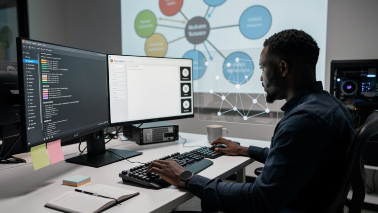 Featured image for Windows admin without the mouse: a working cmdlet shortlist. Style: topic-grounded-v5-people-first-logo-safe_featured_general_article_workflow.