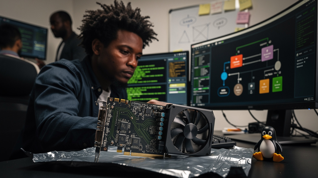 Featured image for NVIDIA 595.99 patches Blackwell bugs Linux blamed elsewhere. Style: topic-grounded-v5-people-first-logo-safe_featured_general_article_workflow.