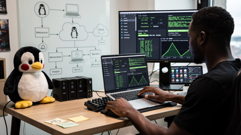 Featured image for Asahi Linux's M3 support finally looks like a daily driver to me. Style: topic-grounded-v5-people-first-logo-safe_featured_general_article_workflow.
