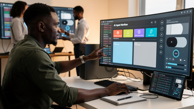 Featured image for Google's blind Gemini eval is the first benchmark worth trusting. Style: topic-grounded-v5-people-first-logo-safe_featured_ai_agent_workflow.