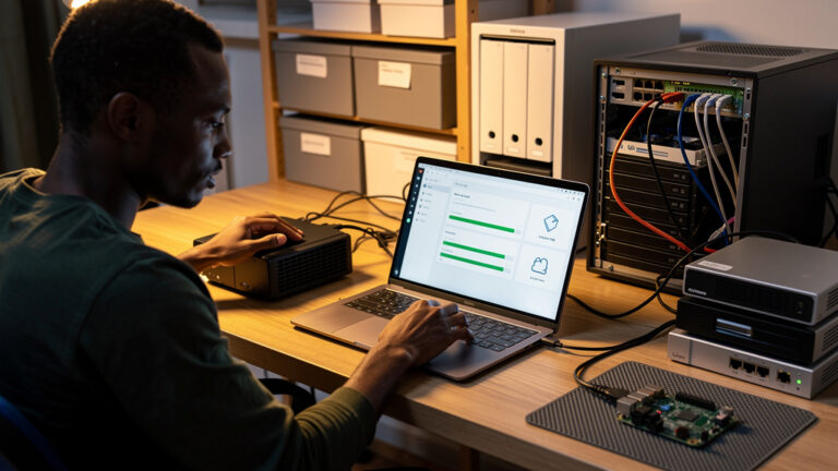 Featured image for RackNerd Inc. 5000 streak is a real signal if you self-host. Style: topic-grounded-v5-people-first-logo-safe_featured_infrastructure_workflow.