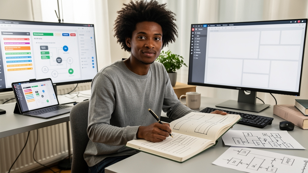 Featured image for The boring half of dev work is the half worth outsourcing first. Style: topic-grounded-v5-people-first-logo-safe_featured_general_article_workflow.