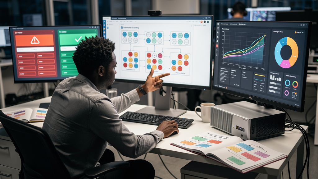 Featured image for how a compiler flag pushed CERN off Red Hat and onto Debian. Style: topic-grounded-v5-people-first-logo-safe_featured_general_article_workflow.