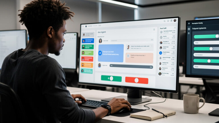 Featured image for Three coding agents at once is not a flex, it is just faster. Style: topic-grounded-v5-people-first-logo-safe_featured_ai_agent_workflow.