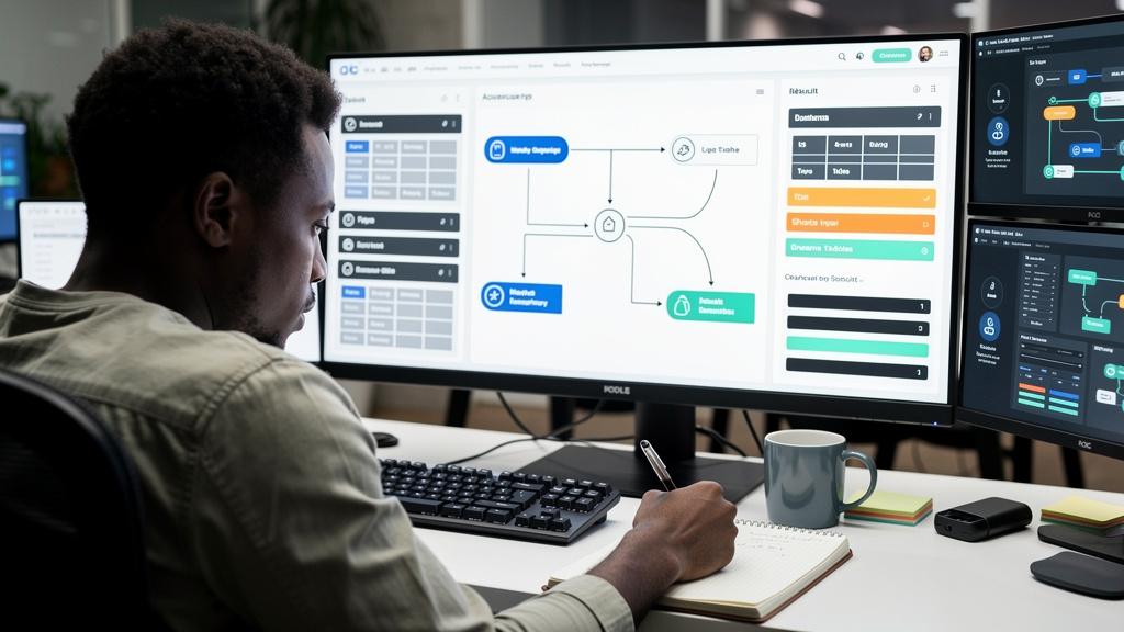 Featured image for Choose row or column storage by the work your database does. Style: topic-grounded-v5-people-first-logo-safe_featured_database_workflow.