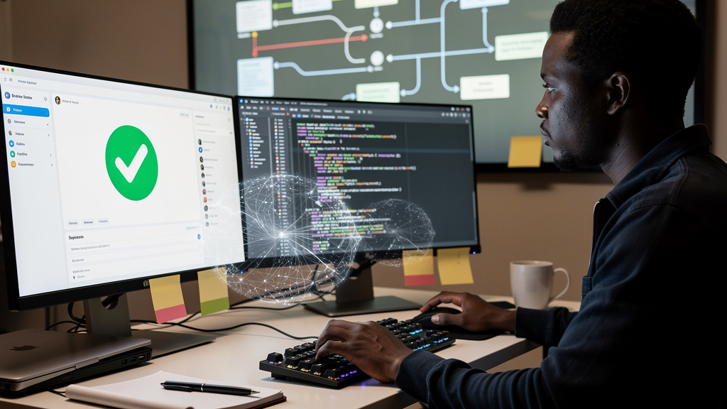 Featured image for AI code that passes review but quietly rewires your codebase. Style: topic-grounded-v5-people-first-logo-safe_featured_general_article_workflow.