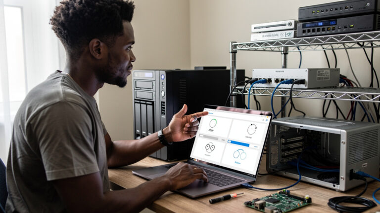Featured image for Servitro's $20 yearly VPS punches above its weight in Frankfurt. Style: topic-grounded-v5-people-first-logo-safe_featured_infrastructure_workflow.