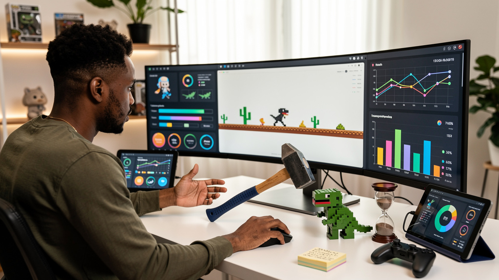 Featured image for Why the Chrome dinosaur game gets more addictive every year. Style: topic-grounded-v5-people-first-logo-safe_featured_general_article_workflow.