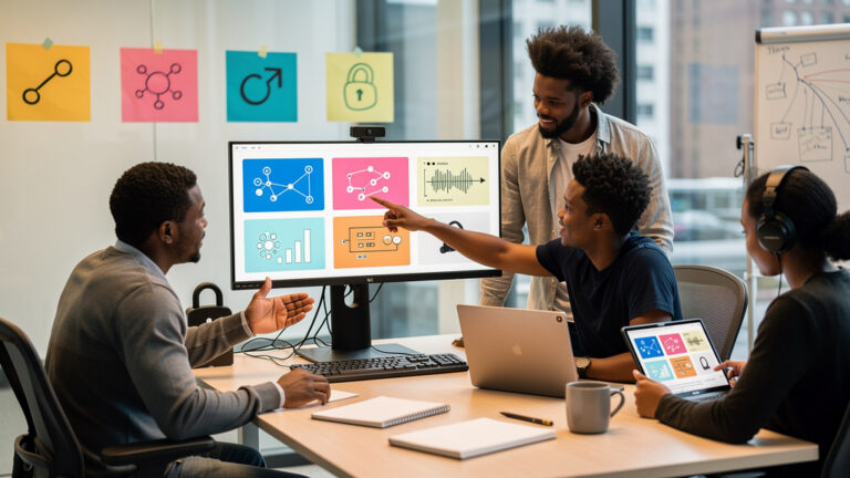 Featured image for six open-source apps the roundup lists never mention. Style: topic-grounded-v5-people-first-logo-safe_featured_general_article_workflow.
