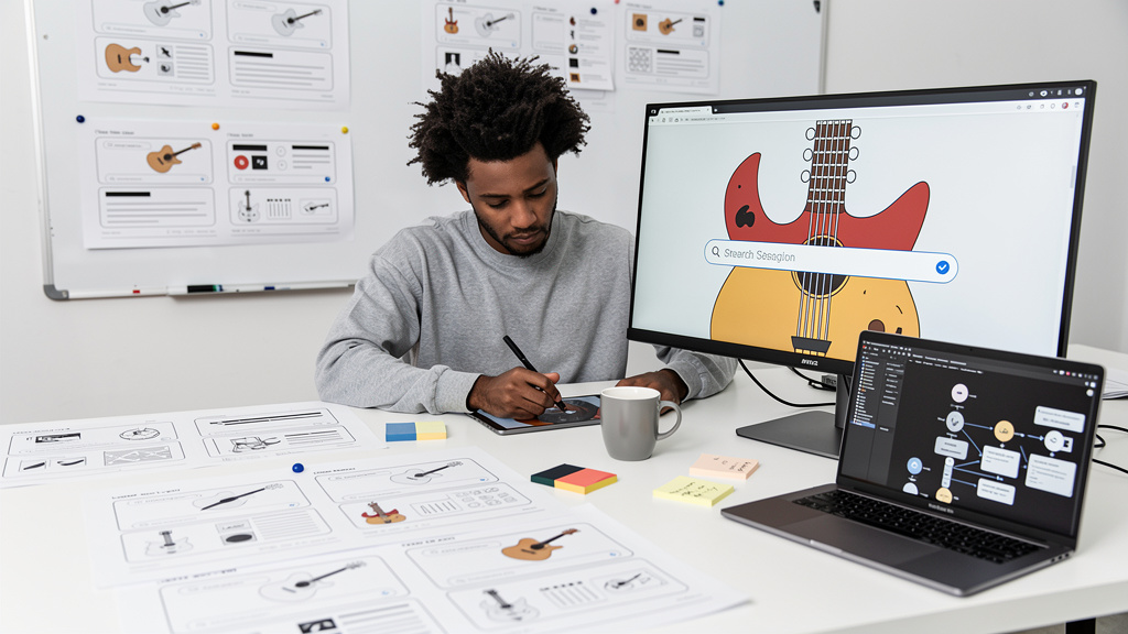 Featured image for Google's Guitar Doodle Is the Quietest Design Lesson in the Search Box. Style: topic-grounded-v5-people-first-logo-safe_featured_general_article_workflow.